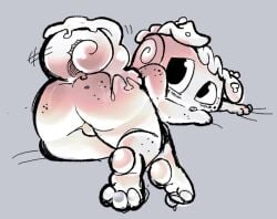 1boy ball_peek big_ass big_butt blushcrunch_studio cosmo_(dandy's_world) curled_tail dandy's_world dandys_world dog_boy dog_ears dog_tail fat_ass gay gripping_sheets laying_down laying_on_bed laying_on_stomach looking_at_viewer looking_back male male_only pawpads paws puppy_ears puppyboy satyrn001 sticking_ass_out sticking_out_ass sticking_out_tongue sticking_tongue_out tail tail_motion tailwag thick_ass thick_thighs toon_(dandy's_world) wagging_tail