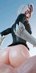 1boy 1boy1girl 1girl1boy 1girls 1male 2026 3d animated athletic_female black_cat_(fortnite) black_cat_(marvel) cowgirl_position felicia_hardy female fortnite fortnite:_battle_royale fortnite:_save_the_world fortnite_(marvel_comics) gloves human light-skinned_male marvel marvel_comics moaning no_sound reverse_cowgirl_position spider-man_(series) suyotta video white_gloves white_male
