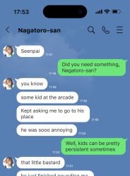chat chatting cucked_by_friend cuckold cuckold_pov cuckolding dialogue hayase_nagatoro humiliation netorare ntr phone phone_screen phone_view please_don't_bully_me,_nagatoro story teasing ubau