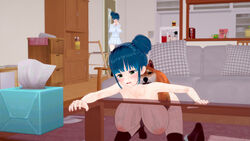 1dog 1girls 3d ambiguous_penetration canid canine canine_on_human caught caught_in_the_act dog domestic_dog female female_human feral from_behind_position hetero human male male/female male_canine walk-in watching zoophilia