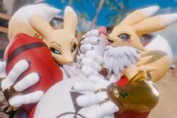 absurd_res armwear ball_suck balls bandai_namco beach bikini black_lips black_sclera blonde_hair blue_eyes blurred_background canid canine claws clock clothed clothing day detailed detailed_fur digimon digimon_(species) dipstick_ears dipstick_tail ear_markings ear_piercing elbow_gloves fellatio female fever-dreamer fingerless_gloves fox fur fur_markings genitals gloves glowing glowing_eyes gold_bikini gold_elbow_gloves gold_latex gold_swimwear golden_clothing golden_week group guilmon hair handwear hi_res latex latex_armwear latex_clothing latex_elbow_gloves latex_gloves latex_handwear latex_legwear legwear licking light lips looking_at_viewer looking_down low-angle_view male male/female mammal mane markings multicolored_body multicolored_ears multicolored_fur open_mouth oral outside palm_tree penile penis piercing plant purple_markings reaching_towards_viewer renamon ruff scalie sex sky smile smiling_at_viewer sucking sunlight swimwear tail tail_markings tongue tree trio two-piece_swimsuit two_tone_body underwear white_body white_fur wide_hips yellow_body yellow_fur