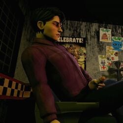 3d animated cock five_nights_at_freddy's fnaf1_location male male_only masturbation michael_afton solo