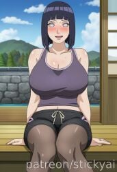 ai_generated 1girls anime breasts fit nsfw tits stickyai eyes hair female hyuuga_hinata naruto naruto_shippuden boruto