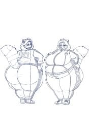 bao_azalea bbw big_ass big_breasts blueberry_inflation breasts bubble_butt cleavage female female_only frisk_lk furry huge_ass huge_breasts hyper_ass inflation nipples overweight tagme thick_thighs wide_hips