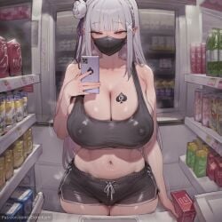 emilia (re:zero) from blacked