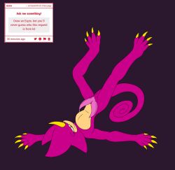 espio the chameleon from sega by someweirdnut