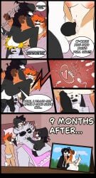 ass balls balls_deep bed bedroom black_fur bodily_fluids breast_play breast_squish breasts bull cheating_wife clitoris cuck cuckold cum cum_in_mouth cum_in_vagina cum_inside cum_on_face cumshot dialogue dominant dominant_male ejaculation embarrassed feet female_penetrated foot_fetish furniture genitals hair heart_symbol hotwife infidelity infidelity_impregnation knot knotted_penis knotting looking_pleasured mating_press moan nipples nude on_bed open_mouth orange_fur ovum ovum_penetration ovum_with_heart pawpads paws penetration pregnant pregnant_female ring sexsize_difference sound_effects speech_bubble sperm_cell spread_legs sweat time_skip toes tongue_out white_fur