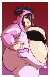axel-rosered big_belly exposed_belly juri_han obese obese_female street_fighter tagme