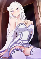emilia (re:zero) from re:zero kara hajimeru isekai seikatsu by kami otaku