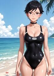 1girls 2d ai_generated areolae armpit bare_arms big_breasts bikini bikini_bottom bikini_top black_eyes black_hair boruto:_naruto_next_generations breasts chest curvy curvy_figure cute cute_face detailed eyelashes eyeshadow female female_only fit fit_female focus hair high_quality large_breasts legs light-skinned_female light_skin lips lipstick looking_at_viewer makeup mascara medium_breasts naruto naruto_(series) nero100 outdoors outside pale-skinned_female pale_skin perky_breasts petite petite_body petite_female posing sarada_uchiha seductive seductive_look short_hair skinny skinny_girl stable_diffusion swimsuit swimwear tagme teenager thighs thin_waist twintails