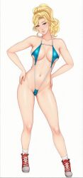 annabeth_chase seductive_look seductive_smile sling_bikini staring_at_viewer