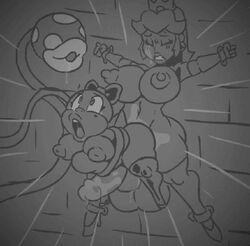 2futas anal animated anthro ass clothing elbow_gloves footwear furry futa_on_futa futa_only futanari gif gloves handwear human keycock latex latex_gloves mario_(series) monochrome nintendo penetration piranha_plant plant princess_peach super_mario_world tag wendy_o._koopa