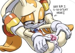 1girls 2026 animal_ears anthro anthro_female anthro_only anthro_solo anus ass bodily_fluids brown_eyes brown_nose bunny bunny_girl butt clothed clothed_female clothing cotton_tail countershade_face countershade_torso countershading cream_the_rabbit cub dialogue digital_drawing_(artwork) digital_media_(artwork) dipstick_ears dress english english_text eyelashes female female_anthro female_cub female_only floppy_ears folded footwear fur furry furry_female furry_only genital_fluids genitals girly girly_girl gloves half-closed_eyes handwear lagomorph leporid long_ears looking_at_own_pussy looking_at_pussy mammal mobian_(species) mostly_clothed mostly_clothed_female multicolored_body multicolored_ears multicolored_face multicolored_skin narrowed_eyes no_panties no_underwear orange_skin pussy pussy_juice rabbit rabbit_ears rabbit_girl rabbit_tail rockthebull sega shoes simple_background small_breasts solo solo_anthro solo_female solo_focus sonic_(series) sonic_team sonic_the_hedgehog_(series) spread_legs spread_pussy spreading spreading_own_pussy spreading_pussy tail tan_body tan_fur tan_skin text thick thick_butt thick_thighs thighs two-tone_body two-tone_ears two_tone_body two_tone_ears url vaginal_fluids vaginal_juices video_games vulva white_background white_body white_clothing white_countershading white_gloves white_handwear white_skin wide_hips young young_anthro young_female