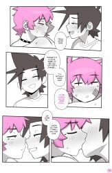 1girls 2026 2boys bisexual bisexual_male bisexual_sandwich blush blush_lines blushing bottomless boys_kissing carrying_partner collar comic comic_page comic_panel completely_nude complimenting_partner dirty_talk dross embrace english_text enjoying eye_contact female female_supporting_yaoi femboy femboy_on_female femboy_on_tomboy full_body gay gay_kissing gay_male happy_female happy_sex head_on_shoulder holding hugging imminent_orgasm jacob_(dross) kissing making_out male male/female male/male mmf_threesome monochrome page_64 pink_hair roxanne_(dross) short_hair speech_bubble stand_and_carry_position taylor_(dross) teamwork threesome tomboy white_background yaoi