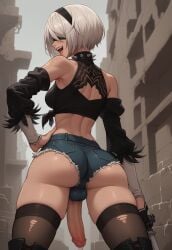 1futa ai_generated ass balls big_ass big_breasts big_butt big_hips big_penis black_clothes black_clothing black_hairband black_lips black_lipstick black_nail_polish black_nails black_pants black_tank_top black_yoga_pants blue_eyes breasts cleavage clothed clothing cum cum_on_body cum_on_breasts cum_on_face cumming dick dickgirl eyebrows eyelashes female fishnet fishnet_armwear fishnet_clothing fishnet_topwear fishnets from_below futa_only futanari goth goth_girl hairband hand_on_hip hands-free huge_cock indoors intersex lips long_hair looking_at_viewer looking_down looking_down_at_viewer makeup medium_hair nail_polish nails narrow_waist narrowed_eyes nier nier:_automata nier_(series) nose penis seducing seductive seductive_eyes seductive_gaze seductive_look seductive_mouth seductive_pose short_hair shorts smooth_balls smooth_penis smooth_skin solo solo_dickgirl solo_focus solo_futa tank_top tanktop testicles tight_clothing tight_fit tight_pants velonix white_hair yoga yoga_pants yorha_2b