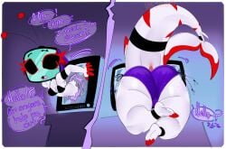 1girls anthro anthro_only anus anus_focus anus_peek ass ass_bigger_than_head big_ass big_thighs bileshroom breasts breasts_out bubble_ass bubble_butt camel_toe cameltoe cleavage fat_ass furry haru_(masochistfox) huge_ass huge_butt huge_thighs massive_ass panties panties_only shark shark_girl shortstack small_breasts stuck stuck_in_object thick_ass thick_legs thick_thighs thunder_thighs thunderthighs tits_out tv tv_head tv_screen variant variant_set wide_hips wide_thighs