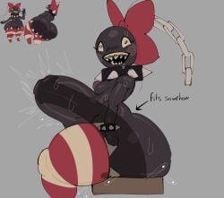 1girls 2d all_the_way_to_the_base anthro anthro_female anthro_focus anthro_only areola areolae armwear ass belly belly_bulge belly_button big_butt big_hips big_nipples big_thighs black-skinned_female black_body black_eyes black_skin blush_stickers bodily_fluids bottom_heavy bow bow_tie bowtie bracelet braces breasts bubble_ass bubble_butt bulge chain_chomp chains collar color colored deep_penetration dildo dildo_penetration dildo_sitting eyelashes eyes fat_ass fat_butt female female_focus female_only fluids genital_fluids hips horse_dildo huge_ass huge_butt huge_hips huge_thighs humanoid kopokofiart legwear looking_at_viewer mario_(series) mouth naked naked_female neckwear nipples nude nude_female oc penetrated penetrating penetration sex_toy sex_toy_penetration shark_teeth sharp_teeth shortstack sitting sitting_on_dildo small_boobs small_breasts small_tits socks solo solo_female solo_focus spiked_bracelet spiked_collar spikes stomach stomach_bulge stomach_deformation sweat sweatdrop sweating sweaty sweaty_ass sweaty_body sweaty_butt tagme taking_it_all teeth teeth_showing teeth_visible text thigh_highs thighhighs thighs voluptuous voluptuous_body voluptuous_female