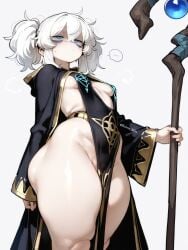 1girls ai_generated big_ass blue_eyes bubble_ass bubble_butt commission curvy_female curvy_figure dark_souls dungeons_and_dragons elden_ring hand_on_hip lily_buns mage magic_user magical_girl oatmealdood oblivion oc original pale-skinned_female shortstack skyrim small_breasts solo_female solo_focus staff the_elder_scrolls thick_ass thick_hips thick_legs thick_thighs tight_clothing tight_fit voluptuous_female white_hair