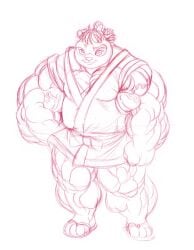 bear biceps female gettar82 muscles muscular muscular_arms muscular_female muscular_legs muscular_thighs needs_breasts panda pecs