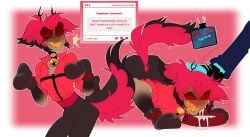 2boys alastor_(hazbin_hotel) bileshroom cum cum_drip cum_eating cum_inside cum_on_face dog_bowl dog_collar dominant dominant_male domination face_down_ass_up gay gay_domination gay_male hazbin_hotel male male/male male_only maledom pet pet_play petplay stepped_on stepping_on_head strawpage_request submission submissive submissive_male vox_(hazbin_hotel) yaoi