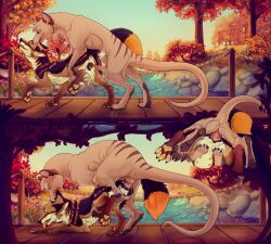 animal_genitalia animal_penis animal_vulva canine_genitalia canine_vulva dasyuromorph duo female feral genitals hi_res male male/female mammal marsupial penis recently_extinct_species sakemanni thylacine thylus