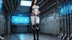 ai_assisted ai_generated ai_voice_acted ass ass_focus big_ass blowjob blue_eyes boobjob boots breasts dark_hair mass_effect mass_effect_2 mass_effect_3 miranda_lawson paizuri saliva saraserah tagme twerking video
