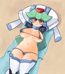 1girls 2x big_breasts breasts mega_man mega_man_zx pandora_(mega_man) thighs