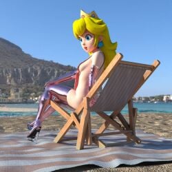 1girls 3d blonde_hair elbow_gloves female female_only high_heels human human_only latentspc mario_(series) nintendo pinup princess princess_peach royalty sling_bikini solo solo_female super_mario_bros. thighhighs