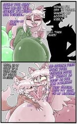 2_panel_comic 2koma :3 alpha_channel anthro between_breasts big_breasts blush bodily_fluids border bottomwear breast_grab breasts brown_fur cheating cheating_wife closed_eyes clothed clothing comic conna_rose dipstick_tail domestic_cat english_text exclamation_point fangs felid feline felis female french_kiss french_kissing furenna_rose furry furry_ears furry_female furry_only furry_tail furu_flami group hair hair_between_eyes hand_on_breast heterochromia hi_res huge_ass huge_breasts husband_and_wife hyper hyper_ass hyper_breasts incest incest_(lore) incestuous_kiss infidelity kissing long_hair long_tongue lying male male/female mammal markings messy_hair mother_(lore) mother_and_child_(lore) mother_and_son mother_and_son_(lore) multicolored_body ntr nude open_mouth paizuri pants parent_(lore) parent_and_child_(lore) parent_and_son_(lore) question_mark sex silhouette size_difference sloppy_kiss smile smiling son_(lore) straight sweat sweater tail tail_markings text titjob tongue tongue_out topwear transparent_border trio two_tone_body white_hair