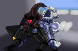 absurd_res aeromorph aircraft ambiguous_penetration anthro arm_grab ass big_butt doggy_style duo female from_behind_position hi_res living_aircraft living_machine living_vehicle looking_at_another looking_back looking_pleasured machine male male/female penetration sex upbeat_(artist) vehicle