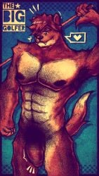 9:16 animal_humanoid anthro arm_hair armpit_hair barazoku big_nipples big_penis body_hair brown_body brown_hair canid canid_humanoid canine canine_humanoid canis chest_hair english_text genitals gesture golfer_(terraria) hair hair_over_eye heart_symbol hi_res humanoid humanoid_genitalia male male/male mammal mammal_humanoid muscular muscular_anthro muscular_male nipples nude nude_anthro nude_male pecs penis pubes re-logic shimmered_golfer_(terraria) simple_background smile solo terraria text textured_background theanzelart wolf