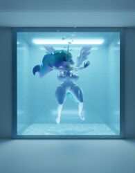 1girls aquaphilia aquarium breasts bubbles drowning female friendship_is_magic hasbro large_breasts my_little_pony nipples nude peril princess_celestia_(mlp) puffy_cheeks pussy solo underwater underwater_peril unicorn zantzusui