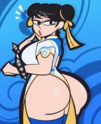 1girls absurd_res absurd_resolution ass ass_focus big_ass big_breasts big_butt black_eyes black_hair bracelet bracelets breasts bubble_ass bubble_butt busty capcom chinese_clothes chun-li chun-li_(cosplay) chun-li_(street_fighter_6) cosplay curvaceous curvy curvy_female curvy_figure double_bun earring earrings eyelashes eyeshadow fat_ass female female_focus female_only finger_on_cheek glistening glistening_ass glistening_body glistening_butt hair_bun hair_buns hair_ribbon hi_res high_resolution highres huge_ass huge_butt large_ass large_breasts light-skinned_female light_skin long_eyelashes real_person samphelt shiny shiny_ass shiny_butt shiny_skin sideboob solo solo_female solo_focus spiked_bracelet street_fighter street_fighter_6 tagme thick_thighs thighhighs thighs tubularparu twin_buns voluptuous voluptuous_female