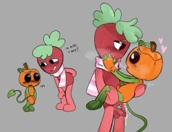 adult adult_anthro adult_on_young anal anal_sex anthro anthro_on_anthro carrying carrying_partner codslasher cub cum cum_in_ass cum_inside dandy's_world deadtoons french_kiss french_kissing gay gay_sex gourdy_(dandy's_world) kissing pubic_hair saliva saliva_string saliva_trail size_difference small_penis smaller_male sprout_(dandy's_world) tongue_kiss tongue_out young young_anthro younger_male