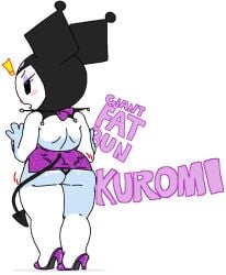 ass breasts cassettedream dream-cassette hoshime kuromi looking_at_viewer looking_back sanrio