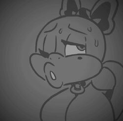 anal animated anthro big_anus big_ass big_butthole big_lips bubble_butt butt_crack furry futa_focus futanari keycock mario_(series) monochrome piranha_plant spread_anus super_mario_world wendy_o._koopa