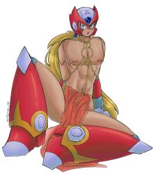 antitelevisa2008 capcom color gay half_naked long_hair mega_man mega_man_x skinny staring_at_viewer yaoi zero_(mega_man)