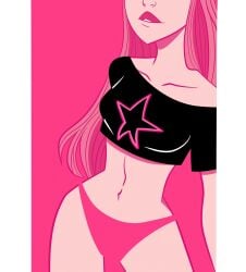 breasts female fortnite fortnite:_battle_royale harpy_haze_(fortnite) haze_(fortnite) pale_skin pink_hair underwear