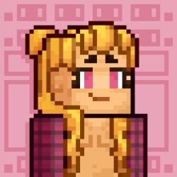 blonde_hair female minecraft open_jacket origin_realms