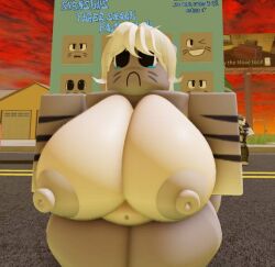 1female 1girls 3d 3d_(artwork) big_breasts depressed female female_only furry furry_only girl_only large_breasts roblox roblox_studio shark shark_girl solo solo_female tagme