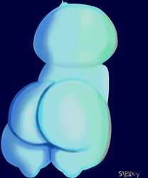 22_(soul) ambiguous_gender ass back back_view bare_shoulders big_ass big_butt bottom_heavy butt completely_nude disney disney+ hips huge_ass huge_butt humanoid large_ass large_butt naked nude nudity pixar simple_background solo soul_(pixar) thick_thighs thighs watermark wide_hips