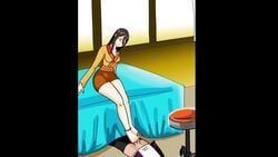 animated anklet aunt_and_nephew boruto:_naruto_next_generations clothed clothed_sex clothing cum cum_on_feet cumshot ejaculation femdom footjob foreskin hyuuga_hanabi incest naruto outercourse sam24 sitting sitting_on_bed smile sound toejob toenail_polish toes uncut uzumaki_boruto video webm