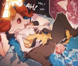 1boy 1girls 2d animal_genitalia anthro anthro_on_anthro anthro_penetrated anthro_penetrating balls bed big_balls big_knot blue_body blue_fur bodily_fluids braixen butterchalk canid canine canis chest_tuft clitoral_hood clitoris closed_eyes color cross_section cuddling cum cum_in_pussy cum_in_uterus cum_inside cum_leaking cum_on_balls cum_overflow cum_splatter cum_string curtains deep_penetration digital_media_(artwork) duo erect_clitoris excessive_cum fat_cock female female_on_anthro female_penetrated feral flat_chest fur furniture furry furry_only genital_fluids genitals hand_holding hi_res hug interspecies knot large_penis larger_male licking licking_another licking_partner looking_pleasured loving_it lucario male male/female male_on_feral male_penetrating male_penetrating_female male_pokemon/female_pokemon mammal nintendo on_model open_mouth orgasm_face penetration penis pillow pokemon pokemon_(species) pubes pussy pussy_juice ribs sex sheath skinny slim_waist smaller_female smaller_penetrated spread_legs spreading sticky_cum stomach_bulge straight tears teenager text thick_penis thick_thighs throbbing thrusting tight_fit tongue tongue_out trembling tuft uterus vaginal_penetration video_games white_body white_fur window yelling