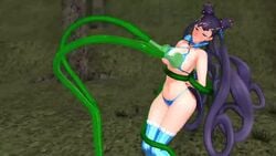 1girls 1monster 3d animated bikini breast_squeeze breast_sucking breasts choker clothed draining energy_drain large_breasts milking_tentacles monster nepiart panties ponytail restrained sound stockings suckling tagme tentacle tentacle_bulge tentacle_sucking_breasts tied_hair tied_up video