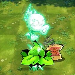 electric peashooter (pvz) from plants vs zombies by danigrex2n