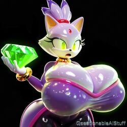 blaze the cat from sonic (series) by questionableaistuff