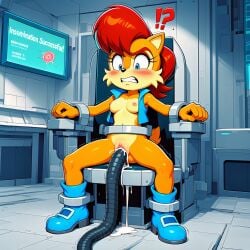 sally acorn from sega by artaeum