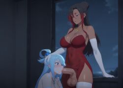 aqua (konosuba) from kono subarashii sekai ni shukufuku wo! by twoderrick