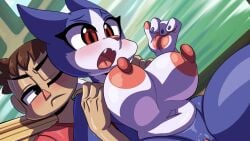 clover (waifu crossing) from animal crossing by toto draw