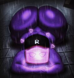 1girls 2025 antennae ass ass_bigger_than_head ass_focus big_ass black_cap cap completely_nude completely_nude_female female female_only forsaken_(roblox) heart hearts_around_head huge_ass looking_at_viewer lying lying_on_floor lying_on_stomach napstasoul night nude nude_female outdoors purple_skin rain raining roblox roblox_game robloxian robot robot_girl robot_humanoid smile solo tv_head veeronica